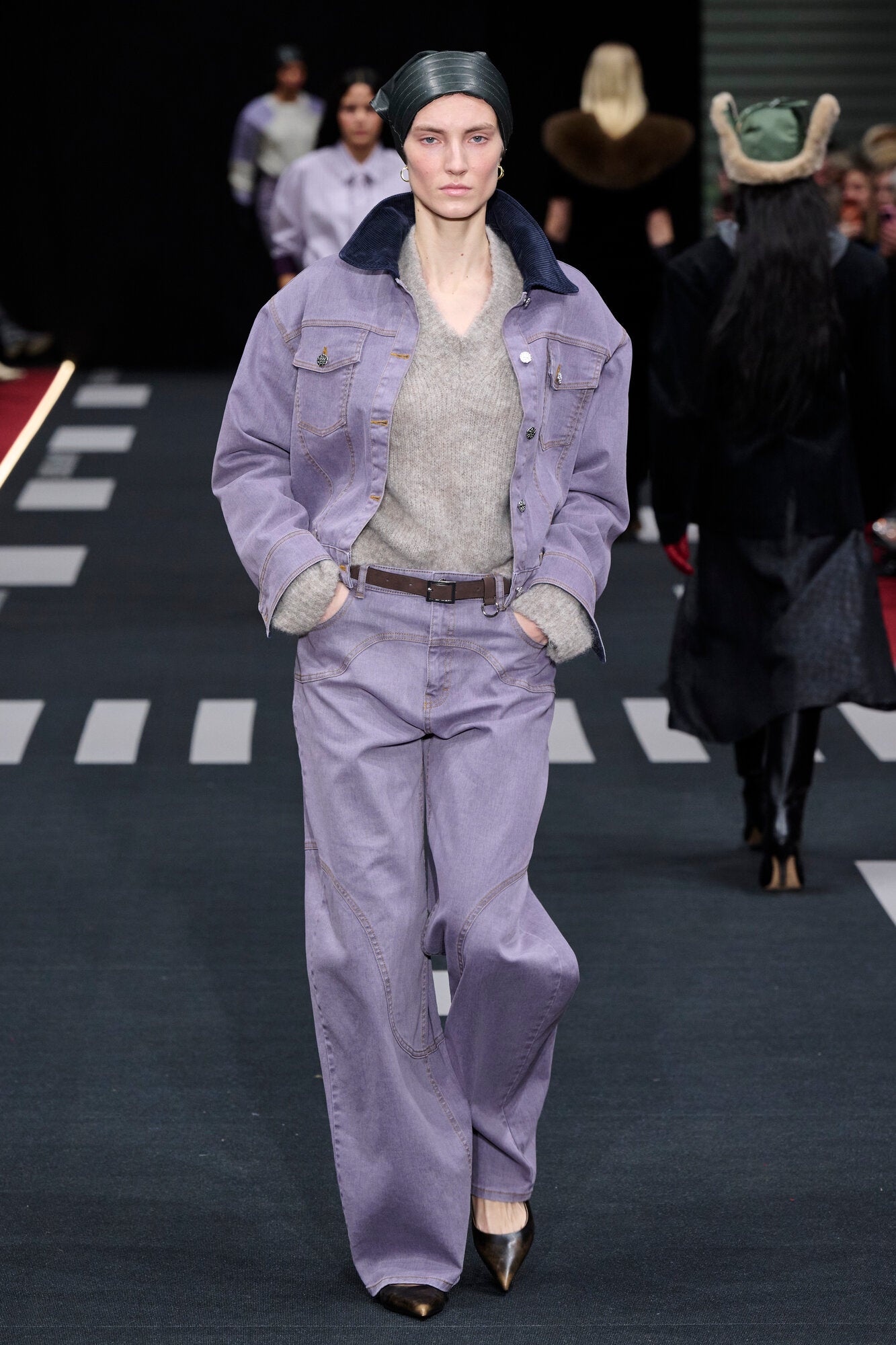 Napolen jeans - Dusty Grey Lilac